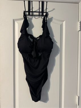 Black Maternity One-Piece Swimsuit